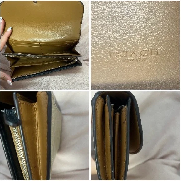 Coach Black, Tan, and Cream Women's Vintage Wallet - Picture 6 of 6